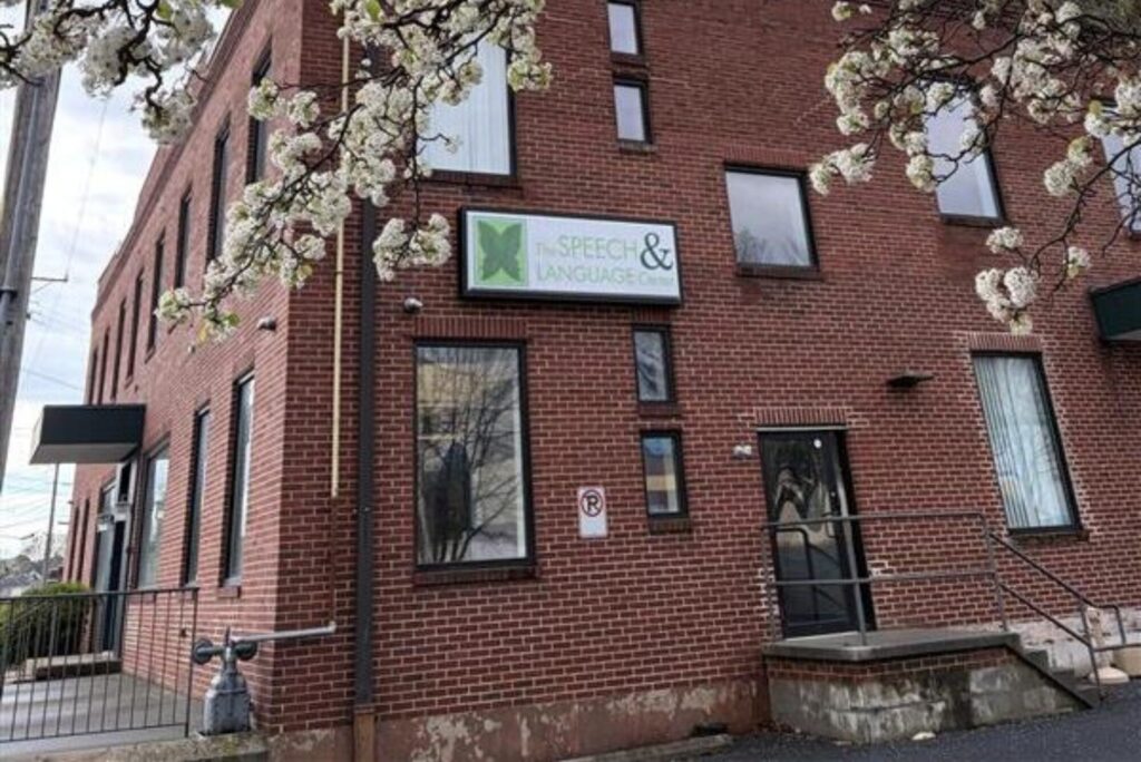 Brick building with The Speech & Language Center sign